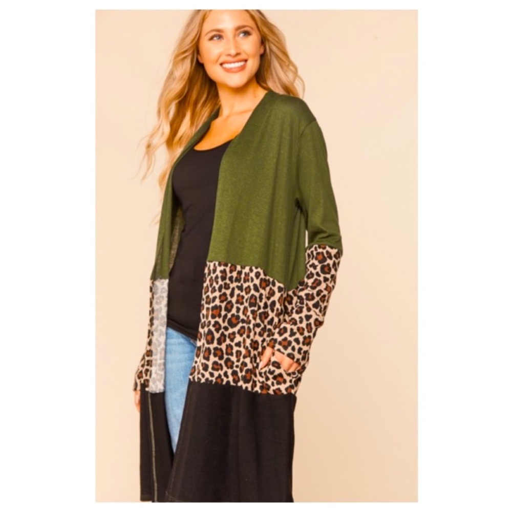 Open front cardigan